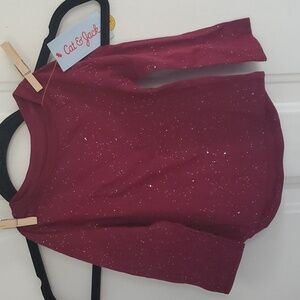 Cat & Jack Sparkly Holiday Top